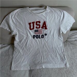Polo by Ralph Lauren White USA Tee